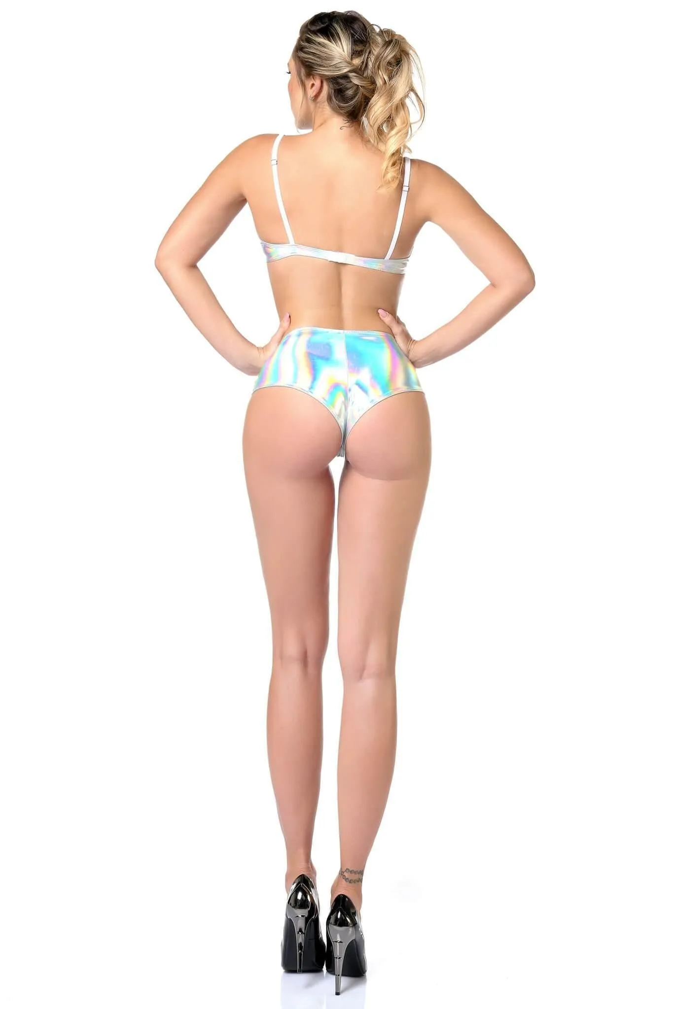Beatrice Shorty Holo Silver