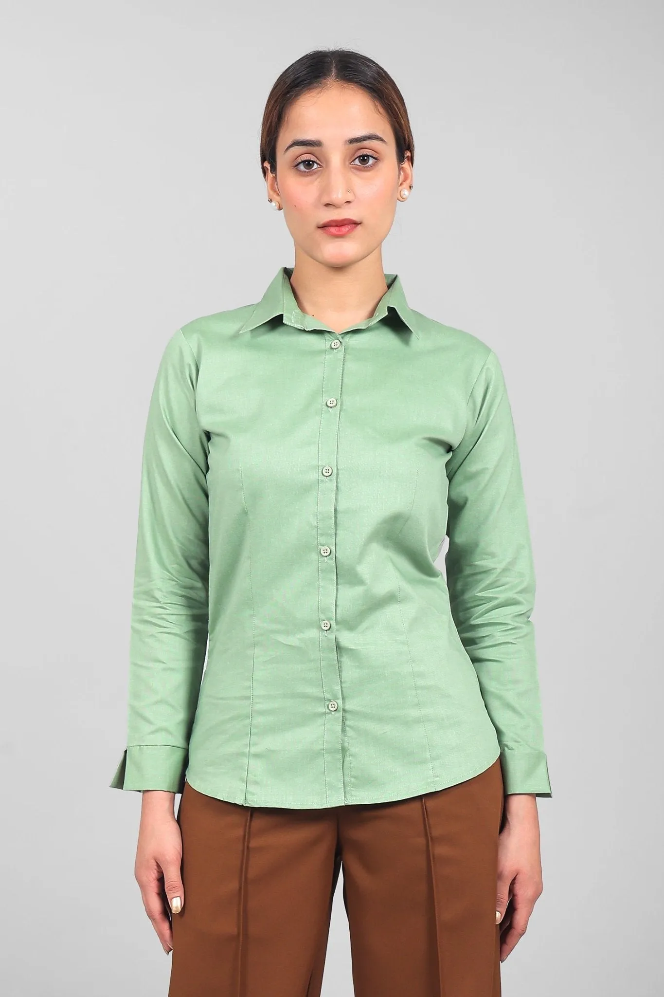 bluebird Women's Light Green Shirt