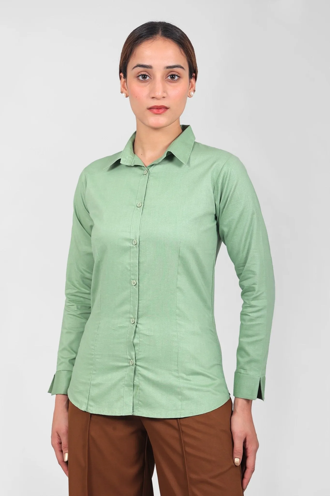 bluebird Women's Light Green Shirt
