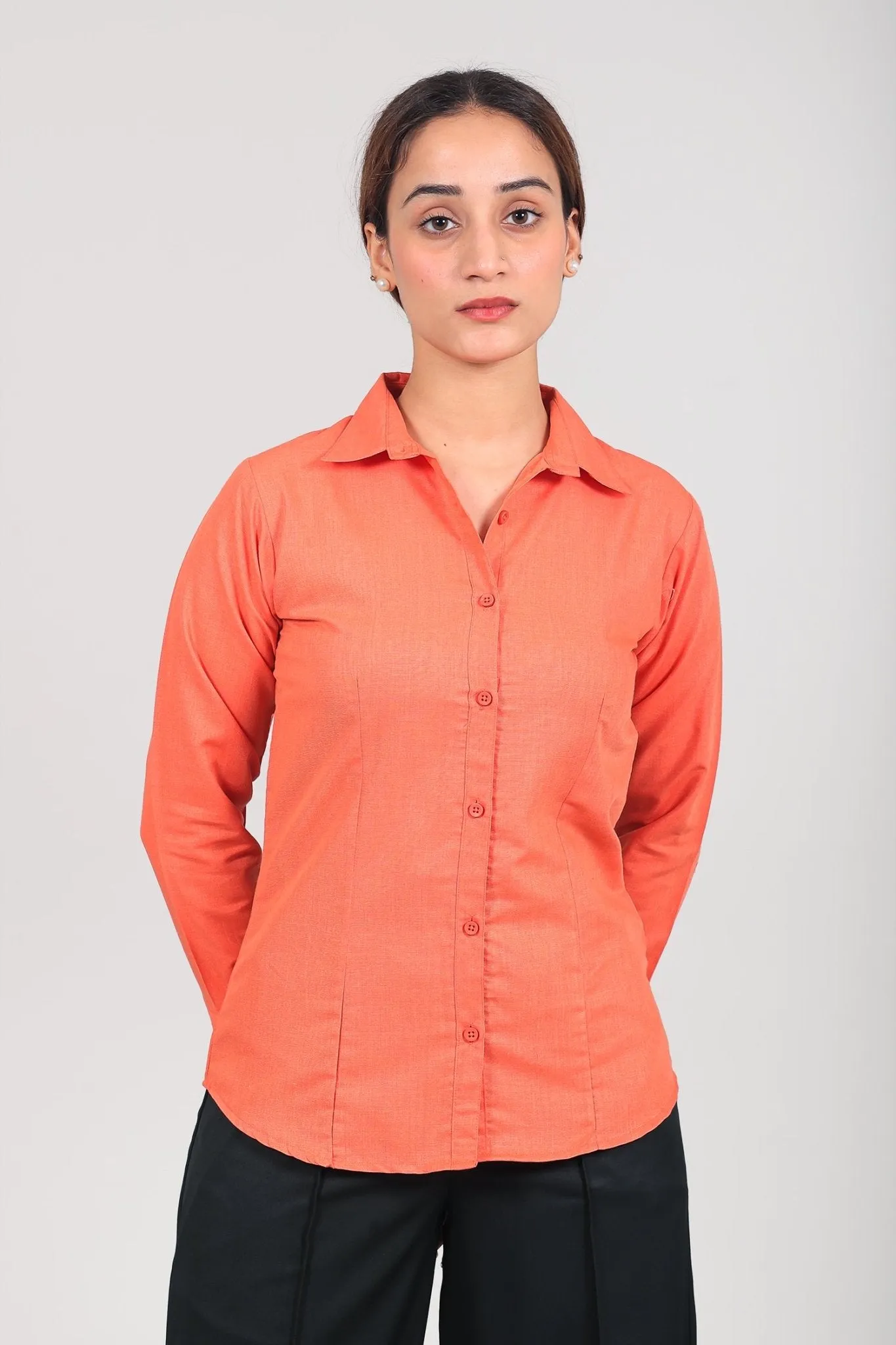 bluebird Women's Orange Shirt