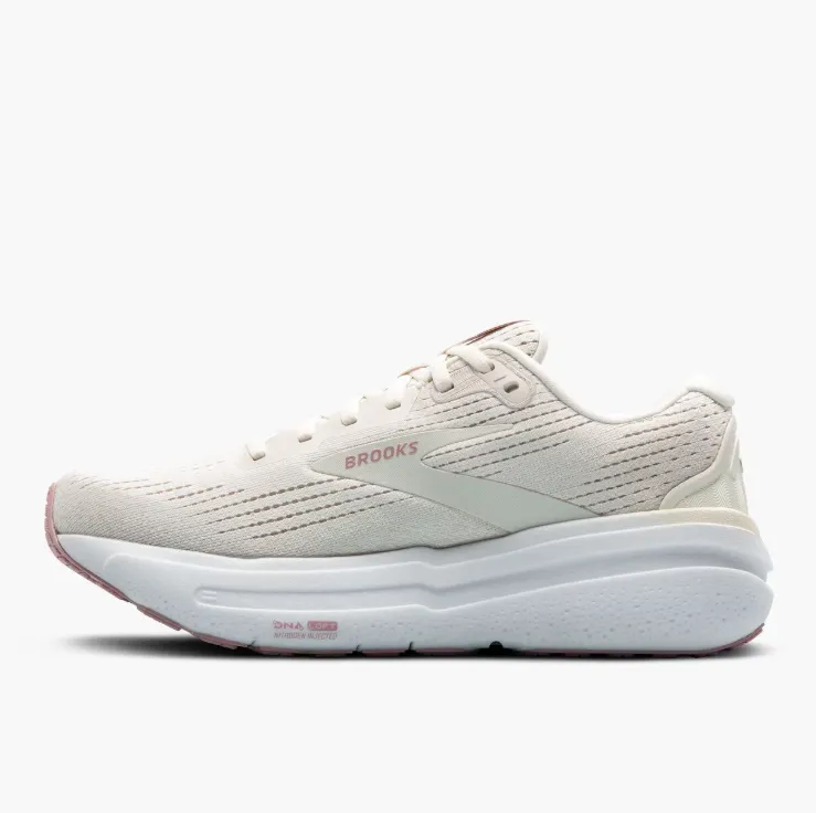 Brooks Women's Ghost Max 2 Sneaker Coconut Milk/Gray/Zephyr