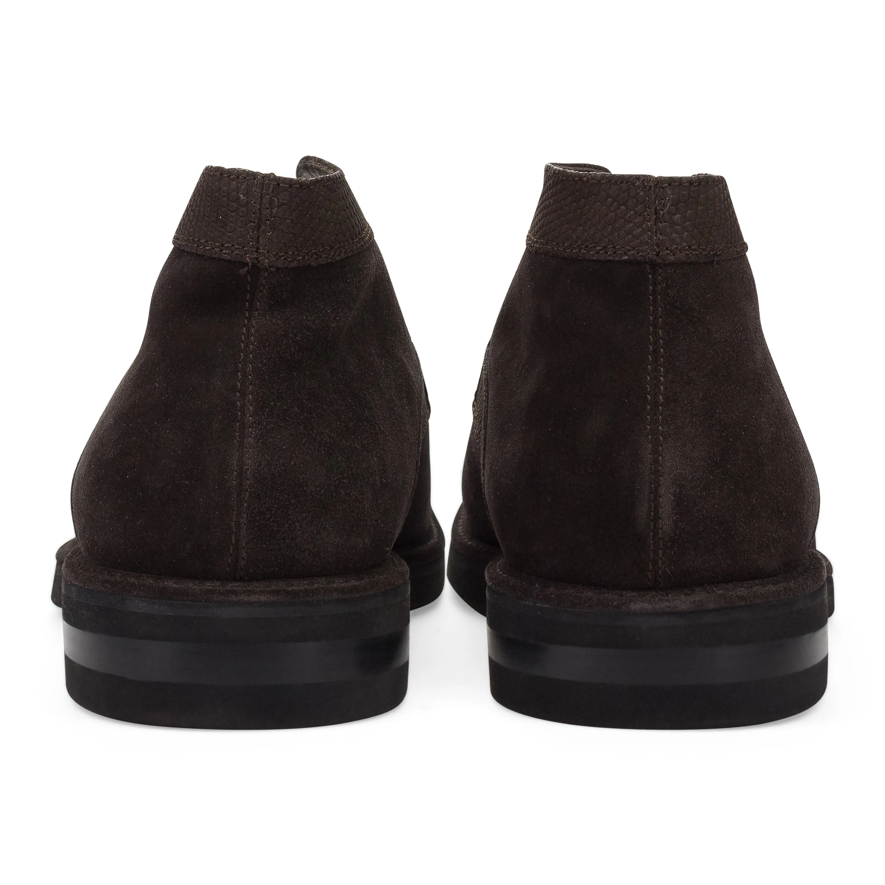 BROWN VELOUR CALF GENUINE LEATHER OXFORDS