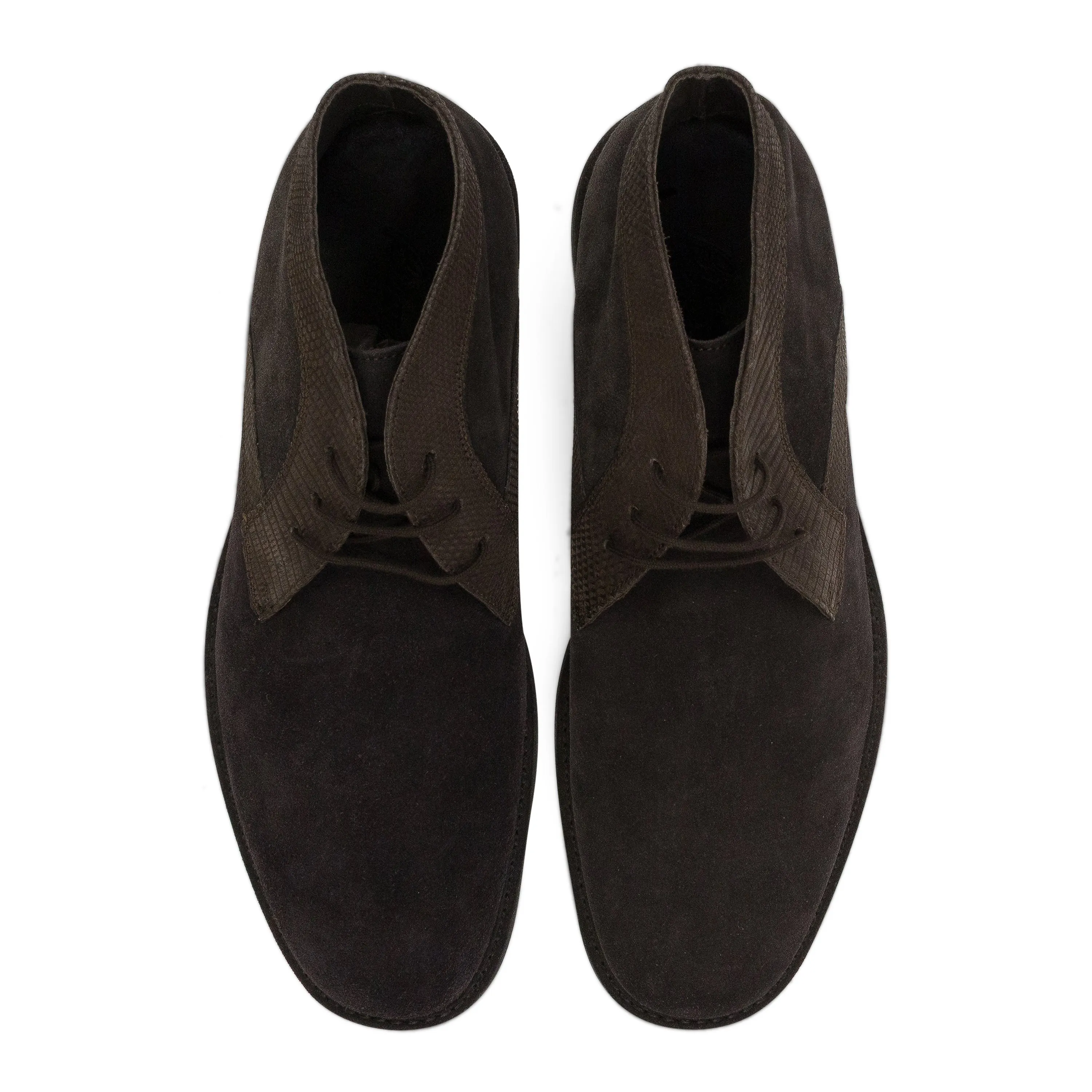 BROWN VELOUR CALF GENUINE LEATHER OXFORDS