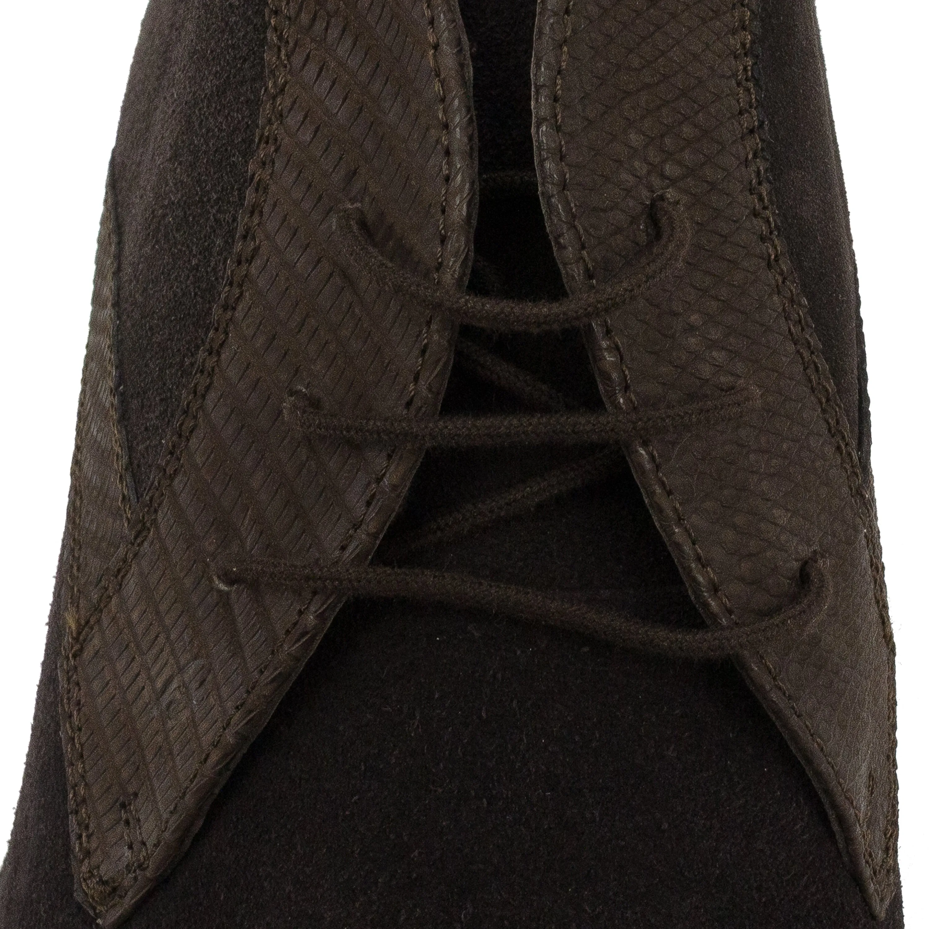 BROWN VELOUR CALF GENUINE LEATHER OXFORDS