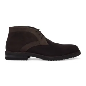 BROWN VELOUR CALF GENUINE LEATHER OXFORDS