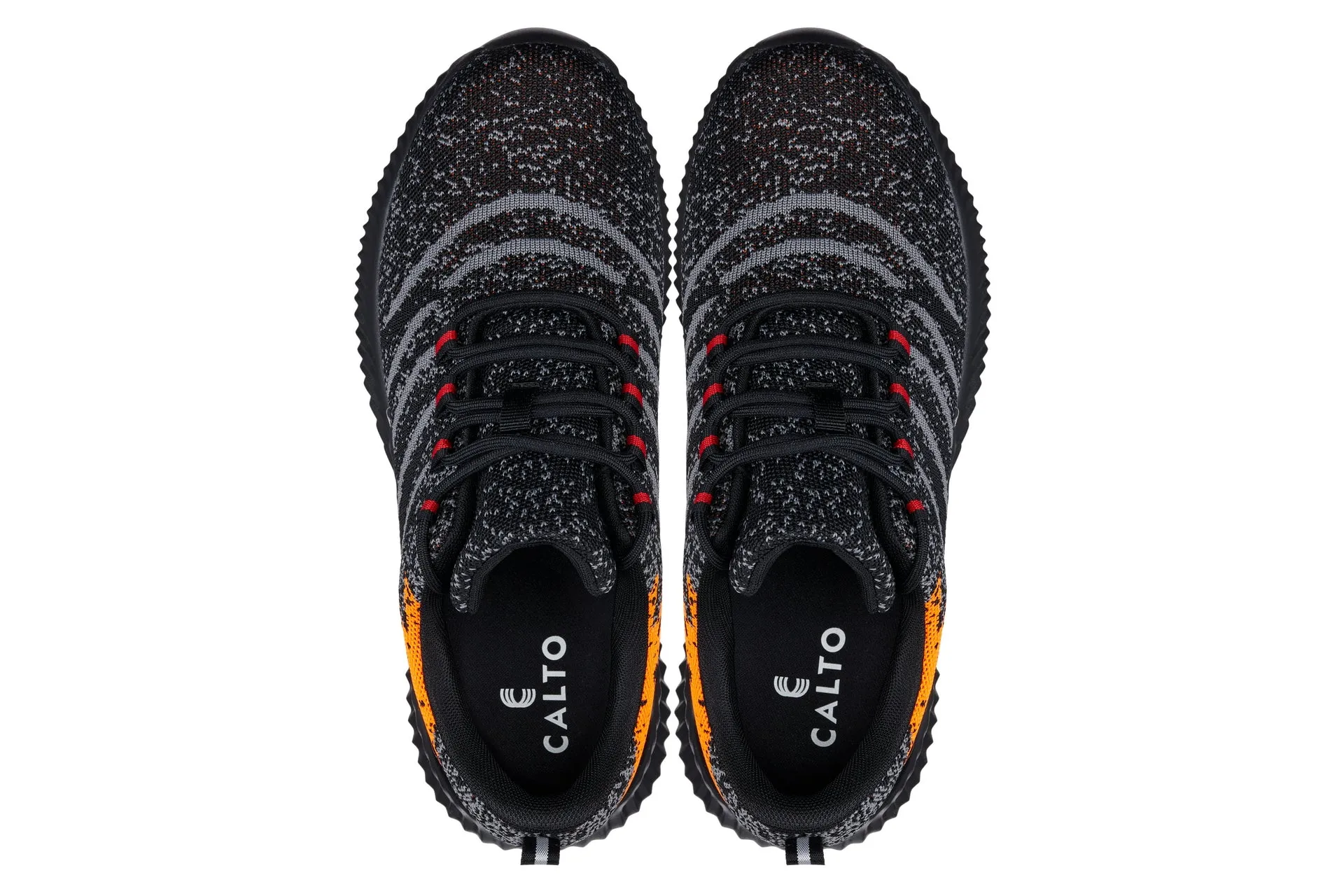CALTO - Q219 - 2.8 Inches Taller (Neon Orange/Black/Grey) - Ultra Lightweight