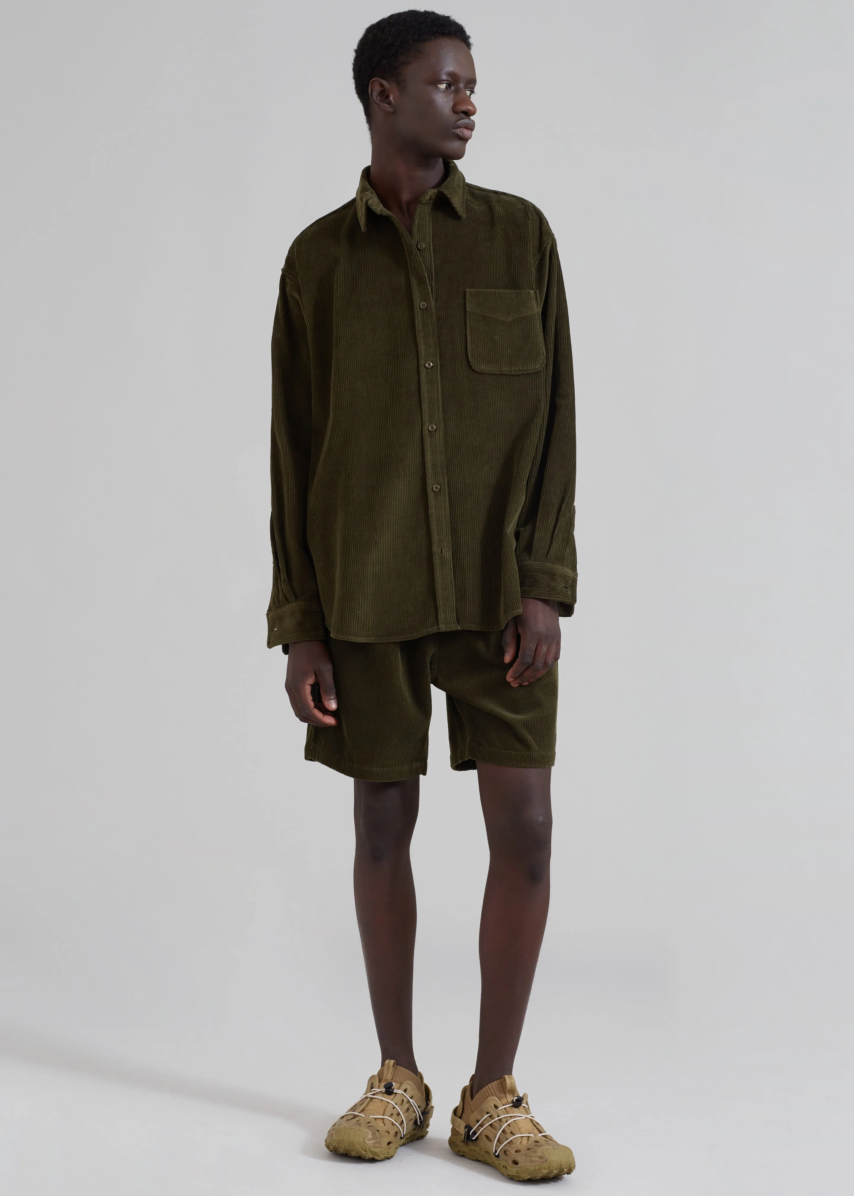 Camden Corduroy Shorts - Olive