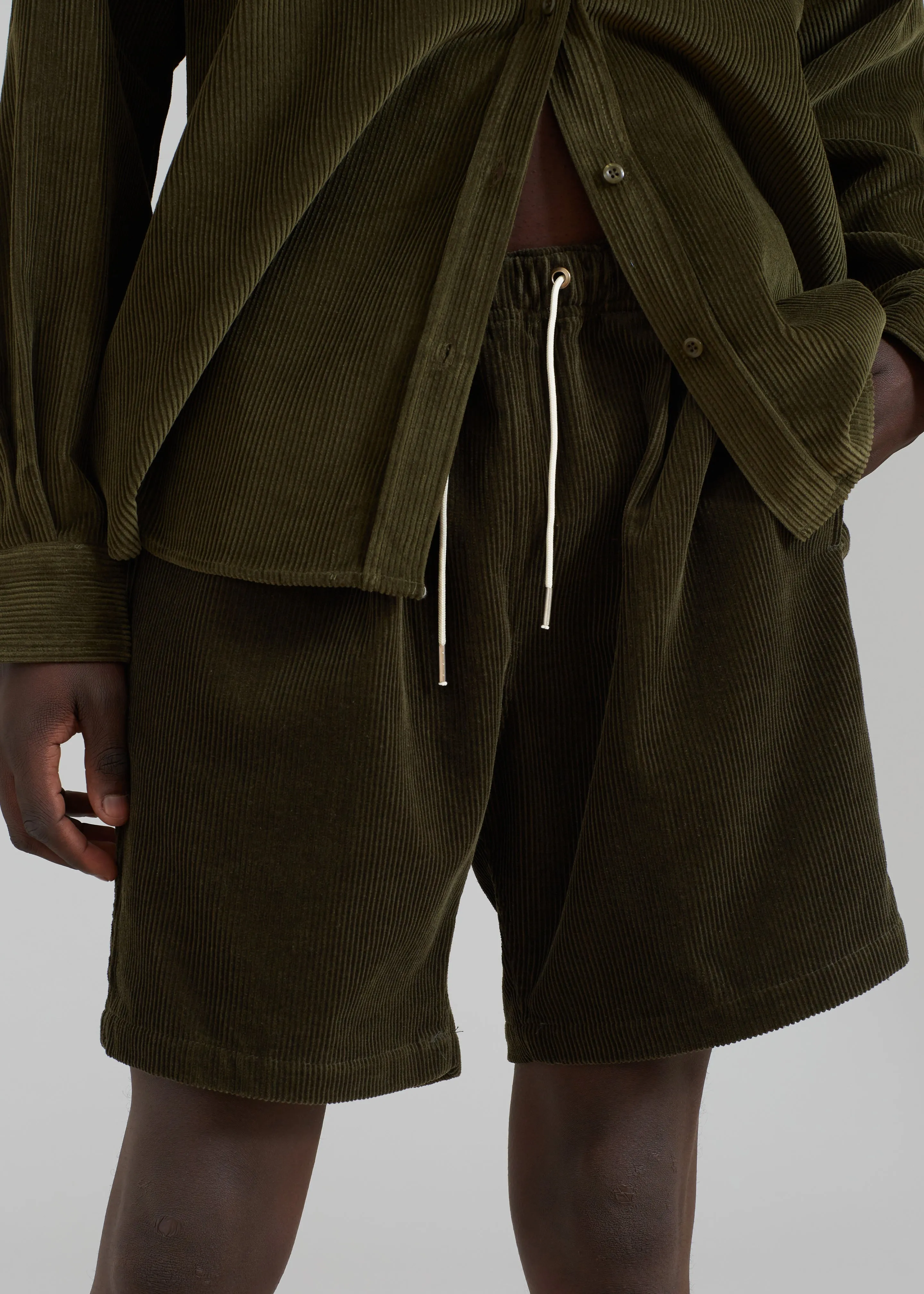 Camden Corduroy Shorts - Olive