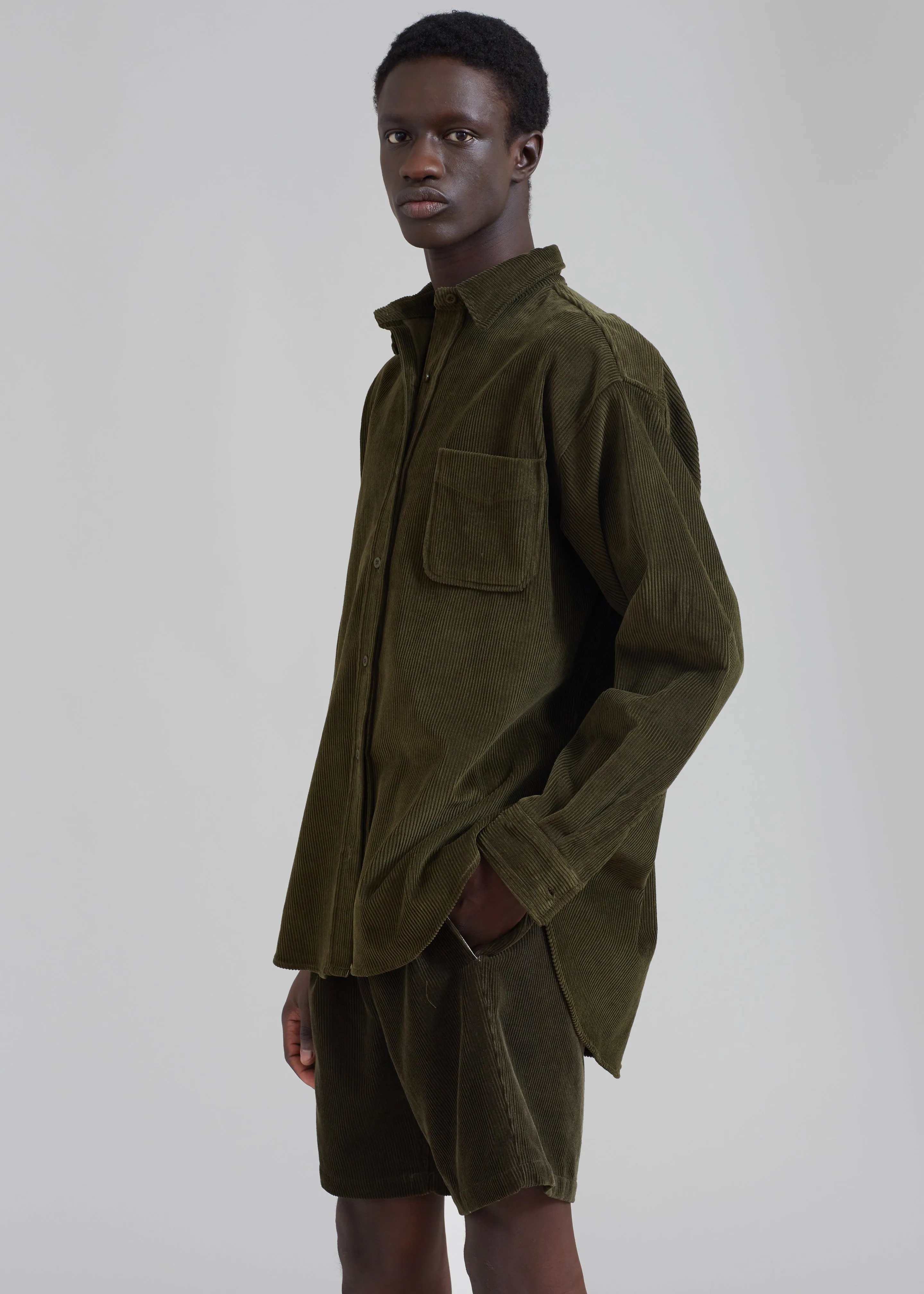 Camden Corduroy Shorts - Olive