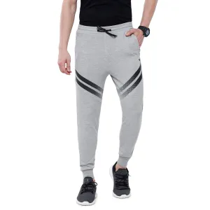 Classic Polo Men's Grey Printed Melange Slim Fit Trendy Jogger Pant - Gioz-06 B