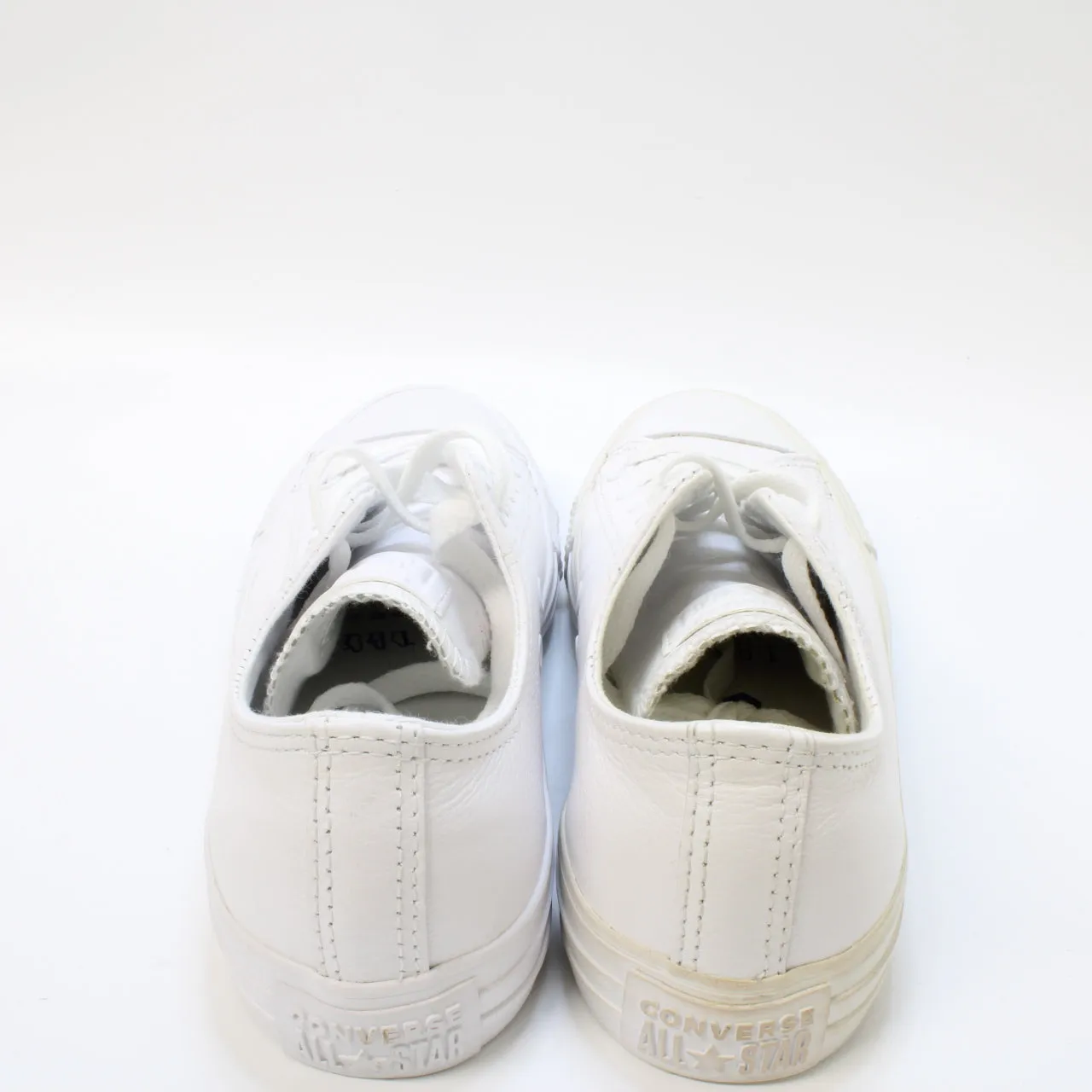 Converse Allstar Low Leather White Mono Lth Uk Size 4