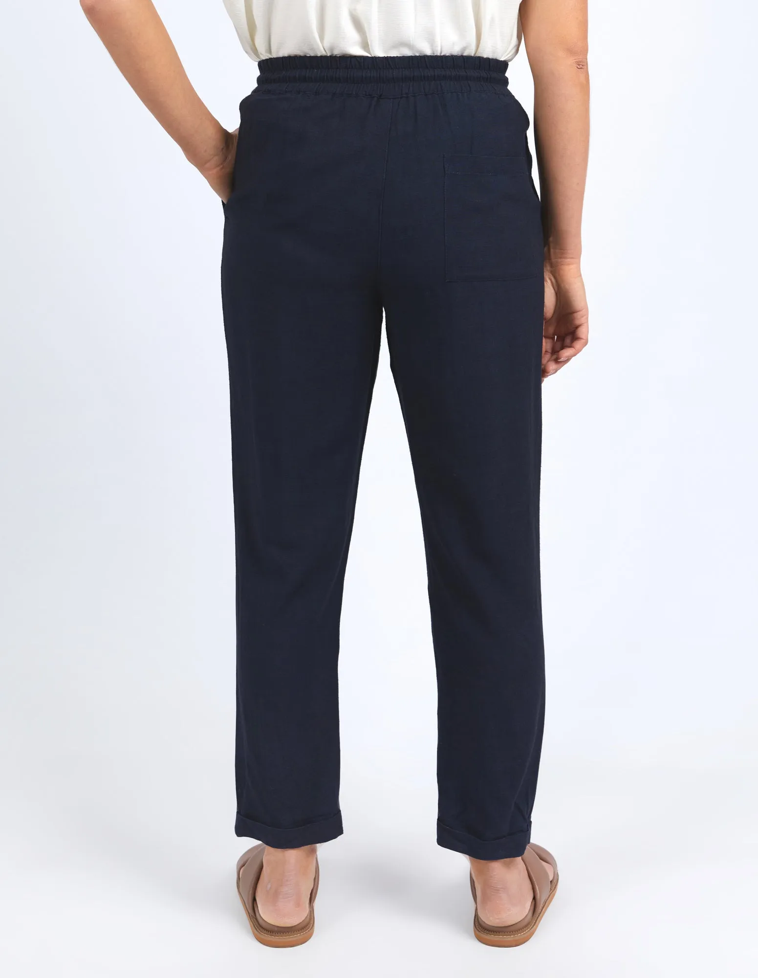 Elm Clem Relaxed Pant Dark Sapphire