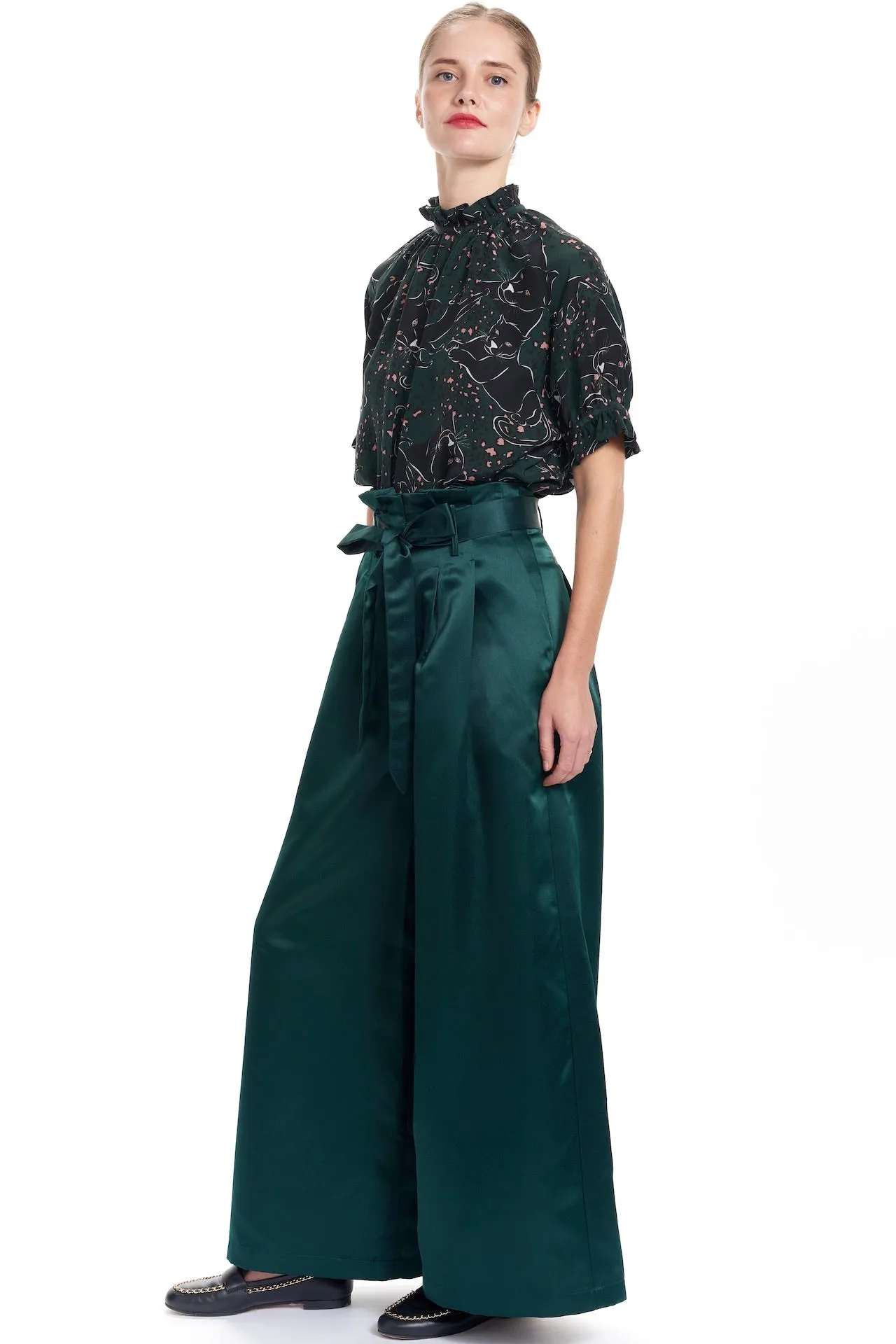 JACQUI Ruffle Neck Blouse - Jaquar