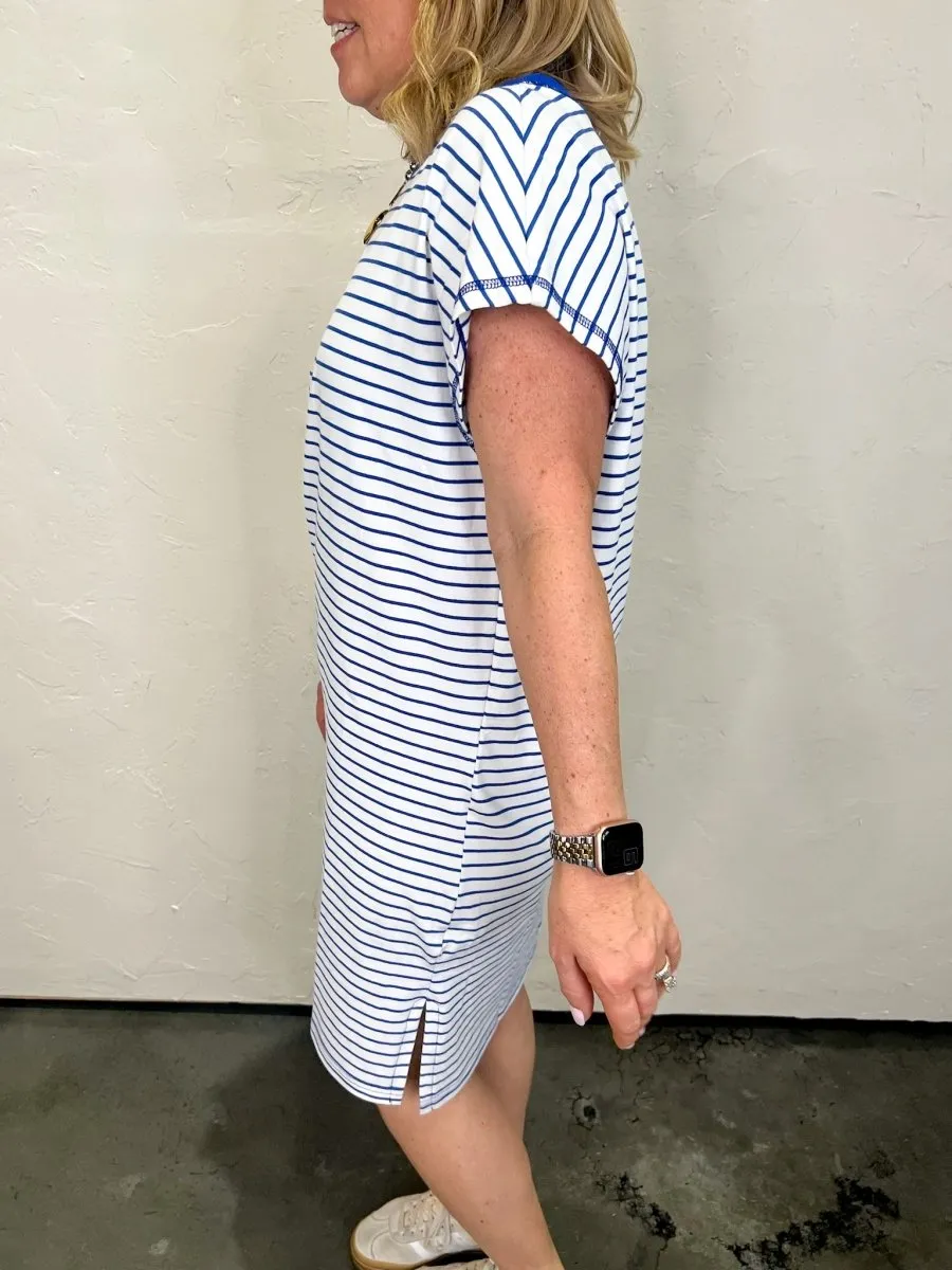Maine T-Shirt Dress - Blue