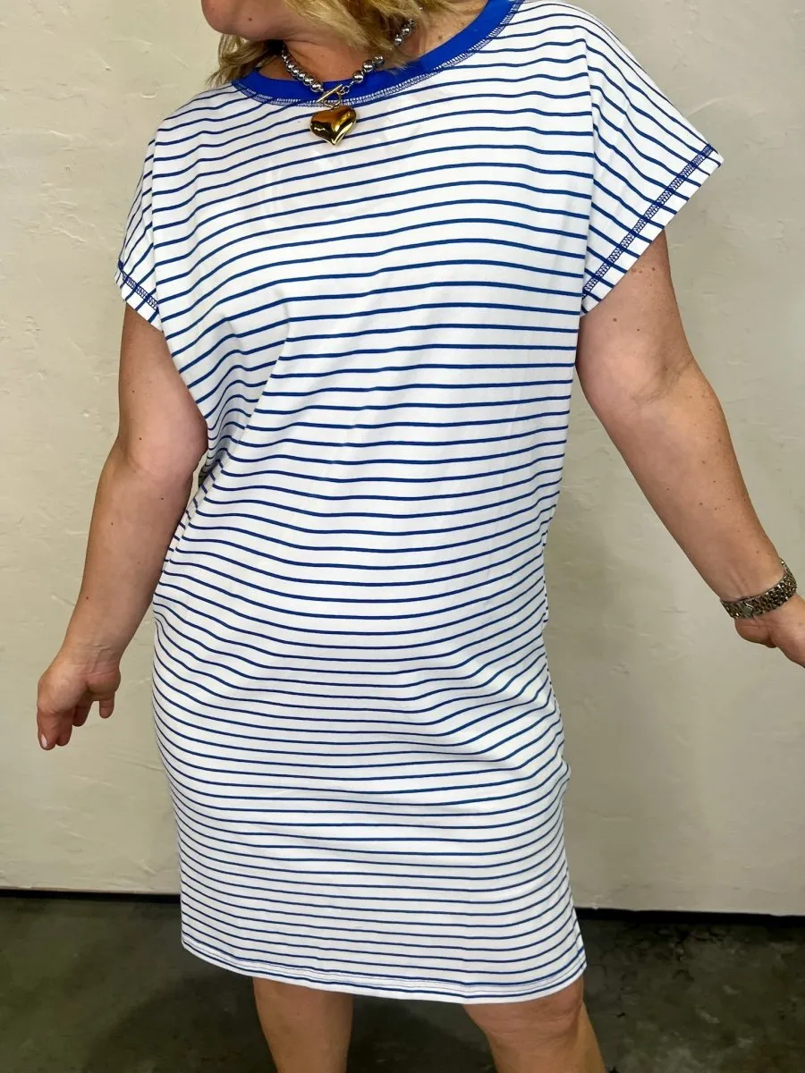 Maine T-Shirt Dress - Blue