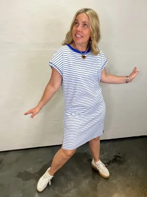 Maine T-Shirt Dress - Blue