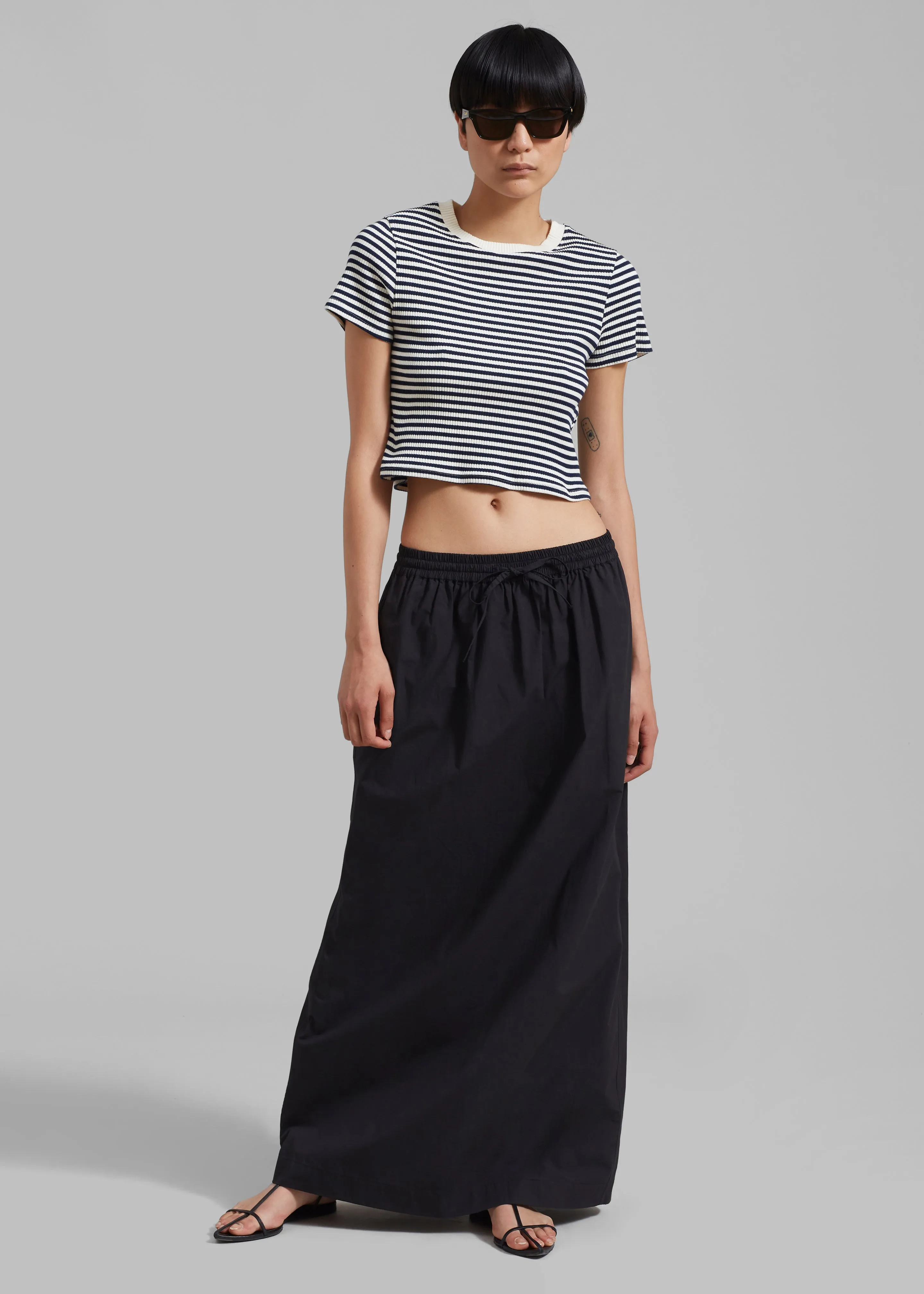 Matteau Relaxed Drawcord Skirt - Black