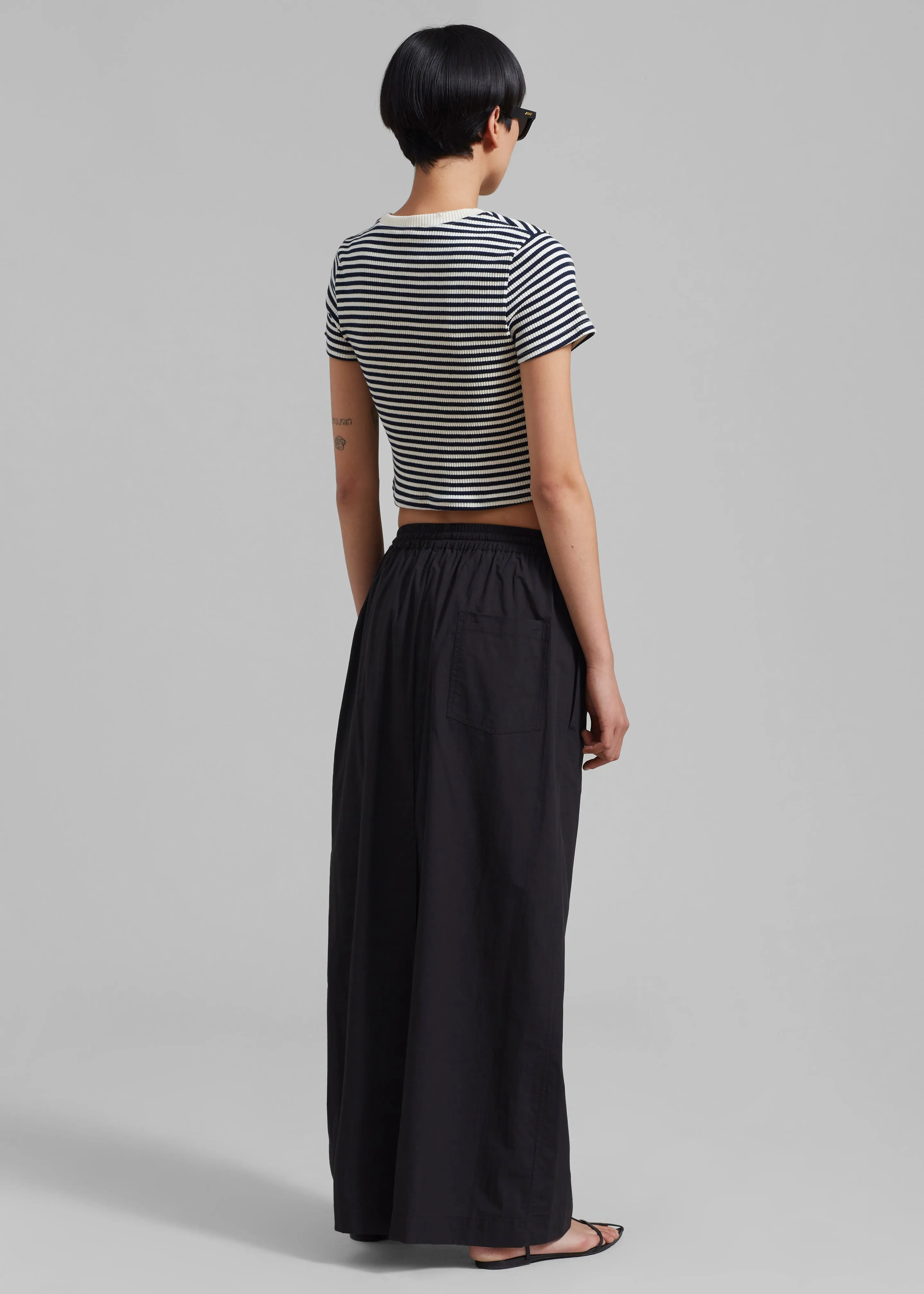 Matteau Relaxed Drawcord Skirt - Black