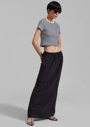 Matteau Relaxed Drawcord Skirt - Black