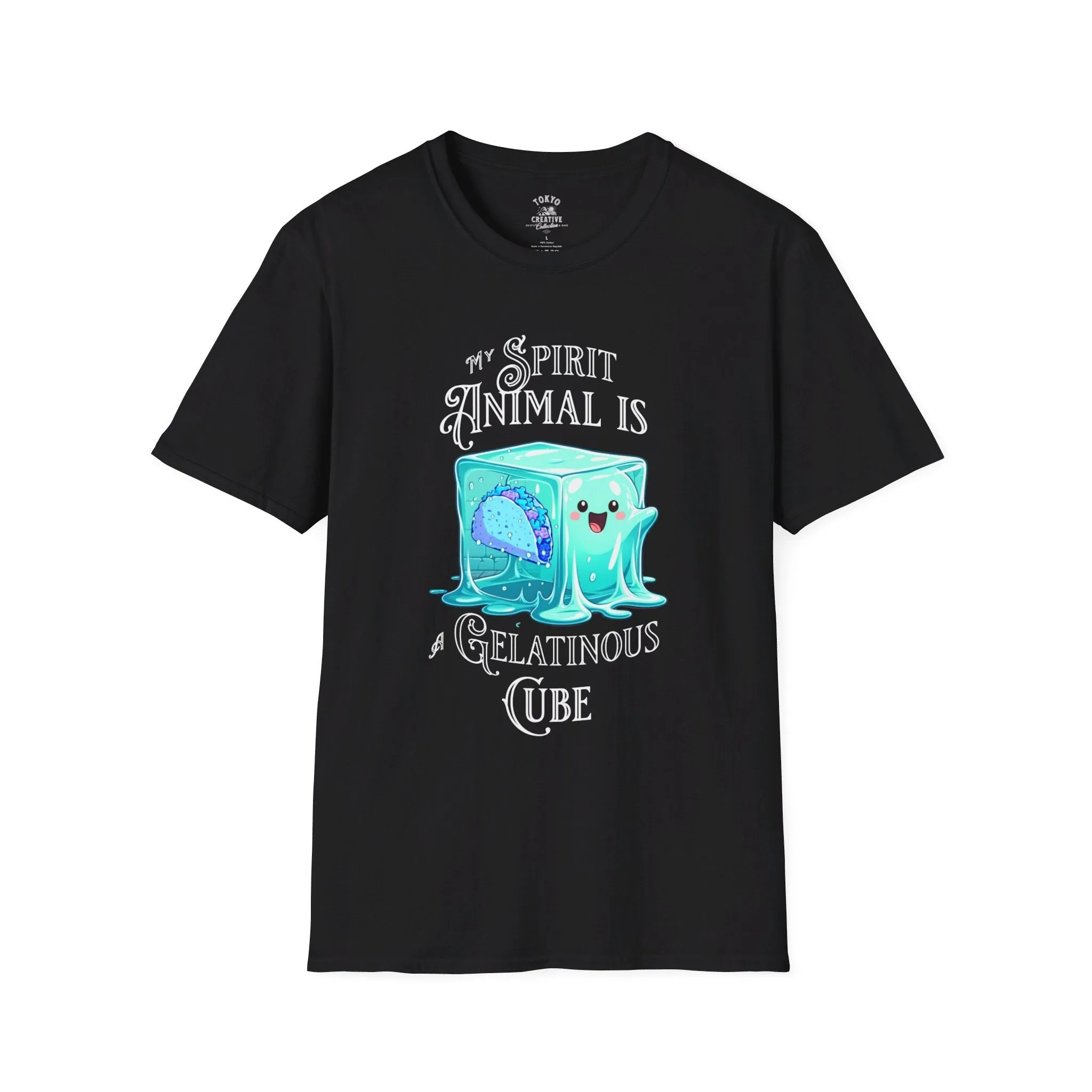 My Animal Spirit is a Gelatinous Cube Shirt - Fantasy RPG Tee for Gamers and Geeks