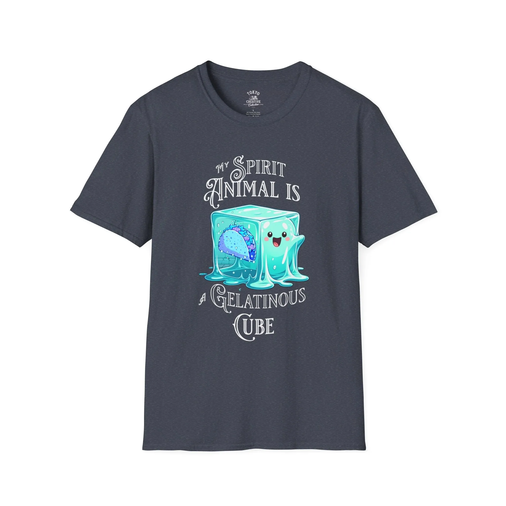 My Animal Spirit is a Gelatinous Cube Shirt - Fantasy RPG Tee for Gamers and Geeks