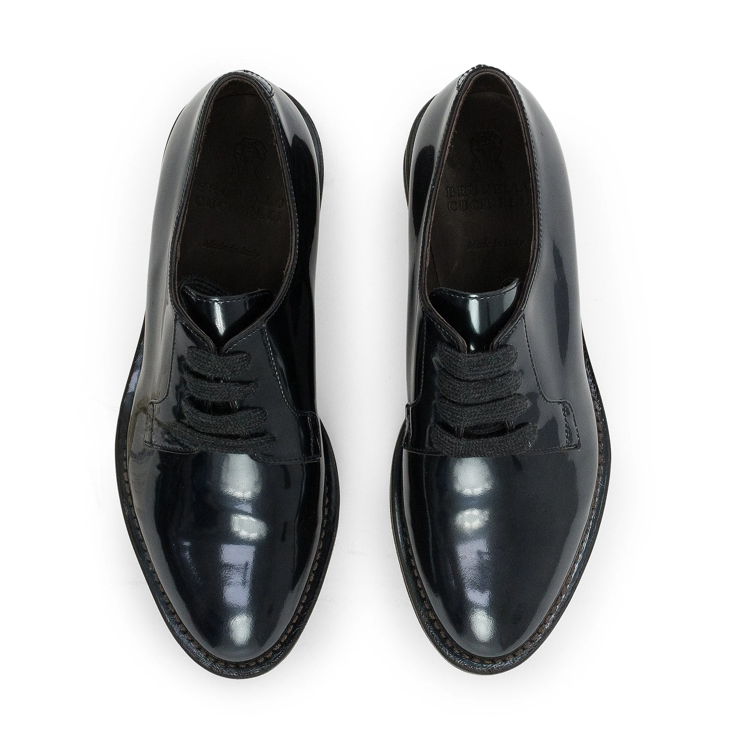 NAVY REFLECTIVE LACEUP OXFORDS