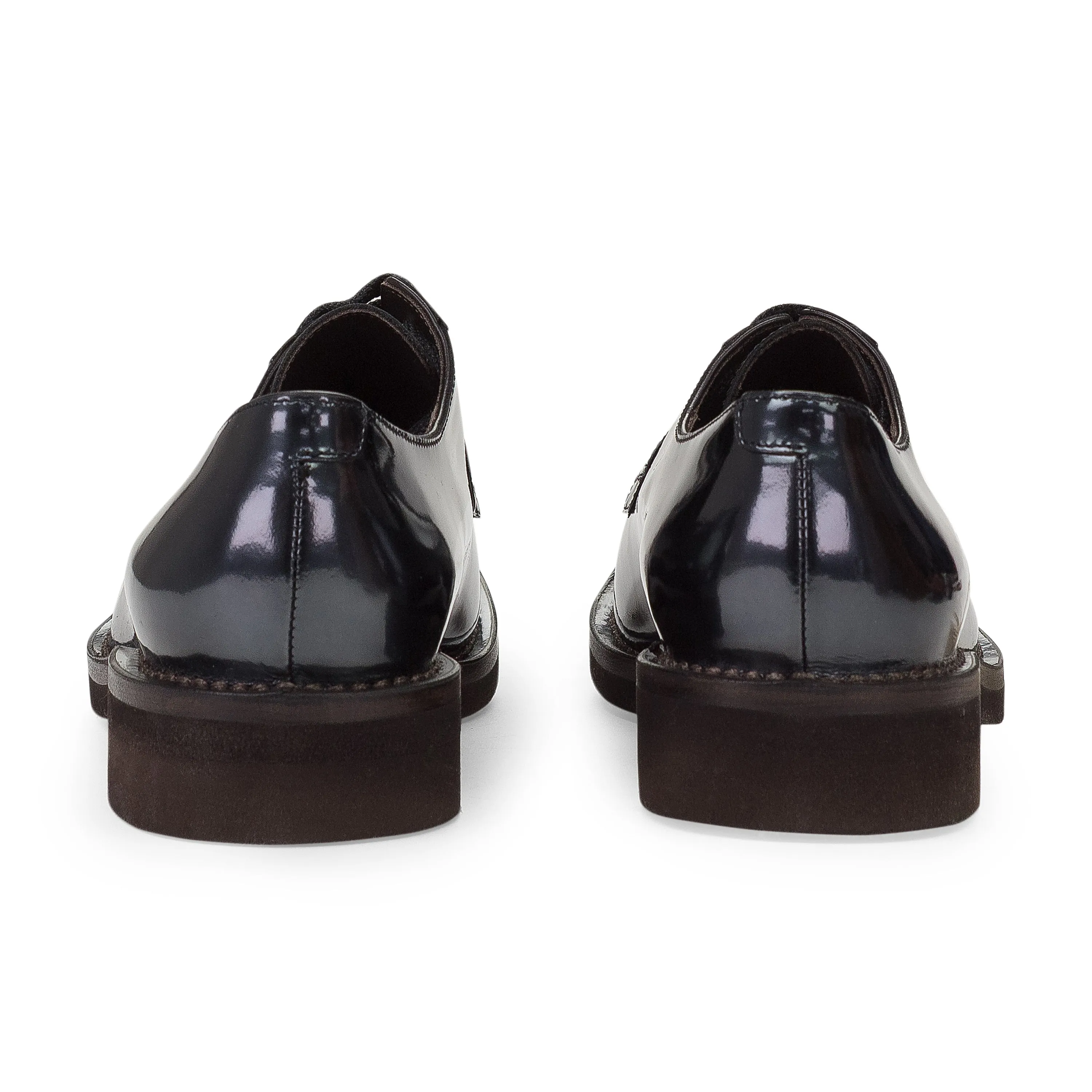 NAVY REFLECTIVE LACEUP OXFORDS