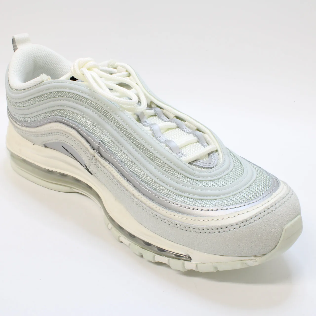 Nike Air Max 97 Light Silver Smoke Grey Sail Uk Size 7