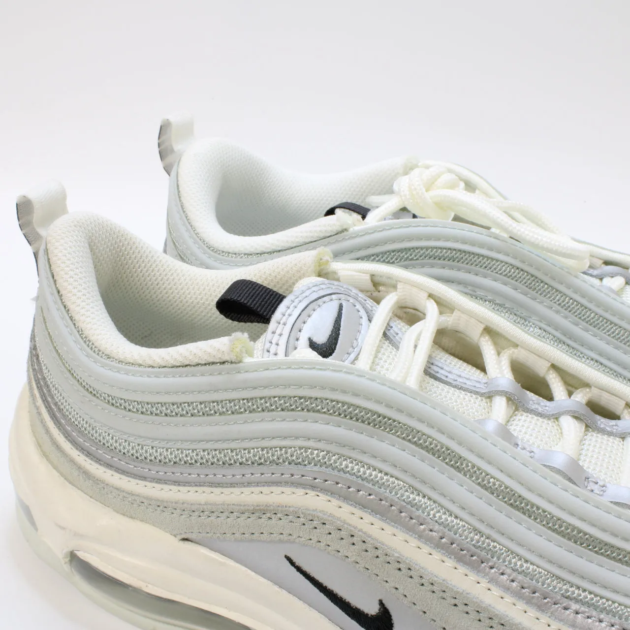 Nike Air Max 97 Light Silver Smoke Grey Sail Uk Size 7