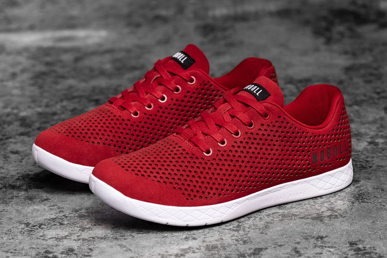 RACING RED SUEDE TRAINER (MEN'S)