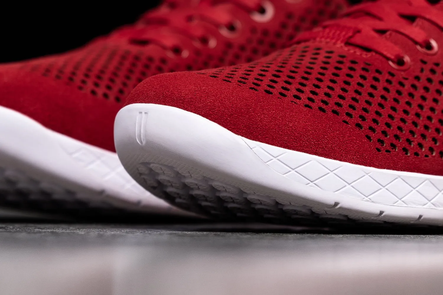 RACING RED SUEDE TRAINER (MEN'S)