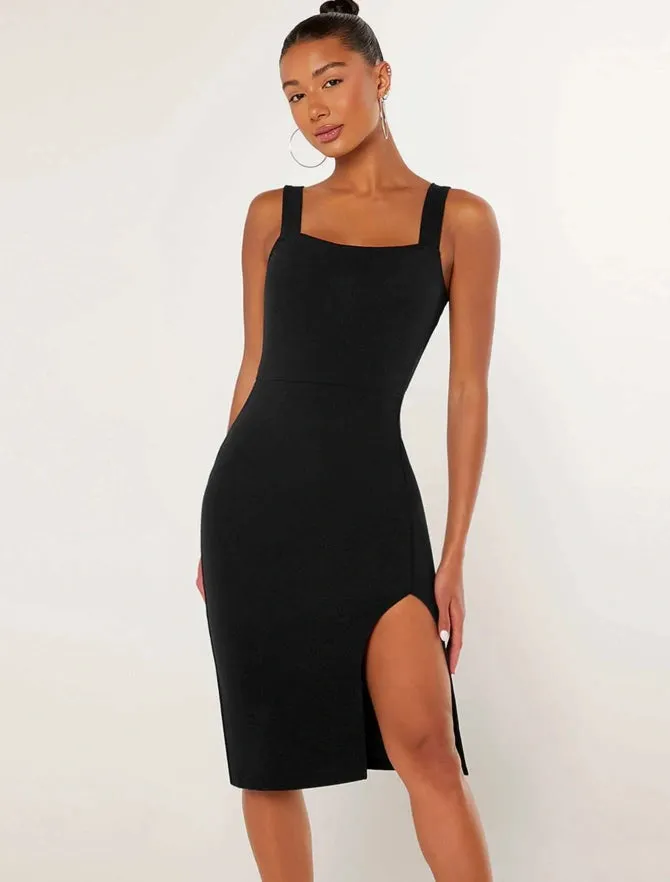 Red Ruched Bodycon Mini Dress