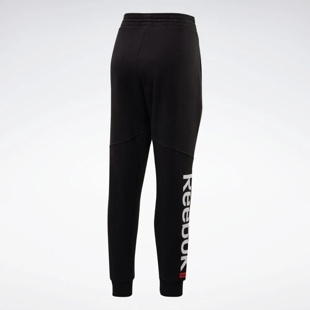Reebok Apparel Women Linear Logo Sweat Pants BLACK