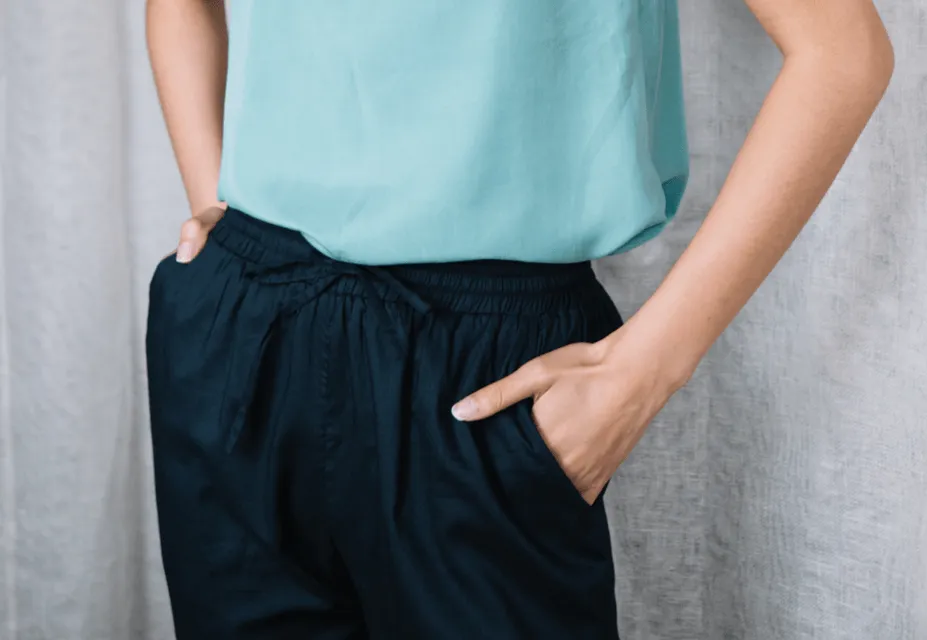 Relaxed Drawstring Capri