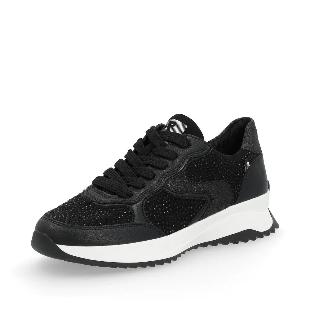 Rieker Evolution Ladies Crystal Trim Lace Sneaker