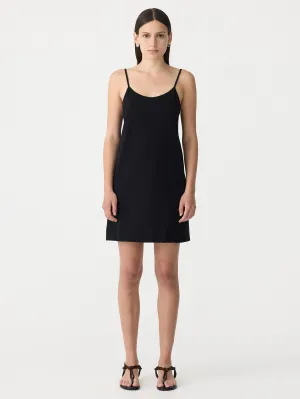 Slip Boxy Mini Tank Dress Black