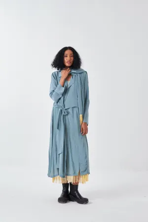 TIE JACKET CO-ORD-NIAGRA BLUE & BUTTER (SET OF 3)