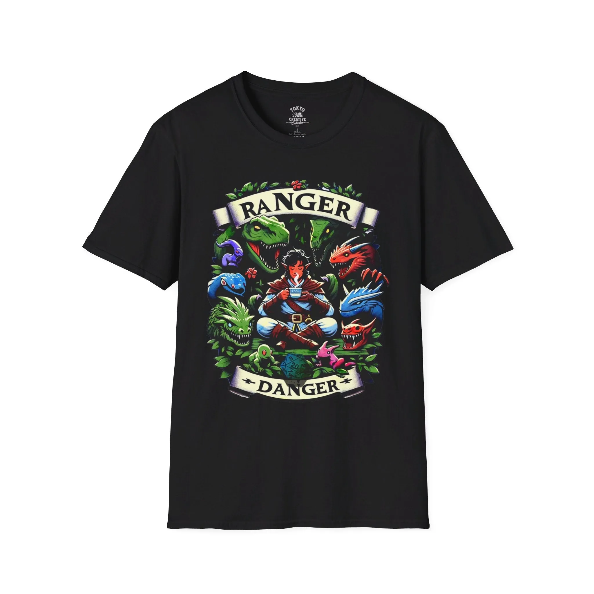 Wilderness Warrior Tee - 'Ranger Danger' Fantasy T-Shirt