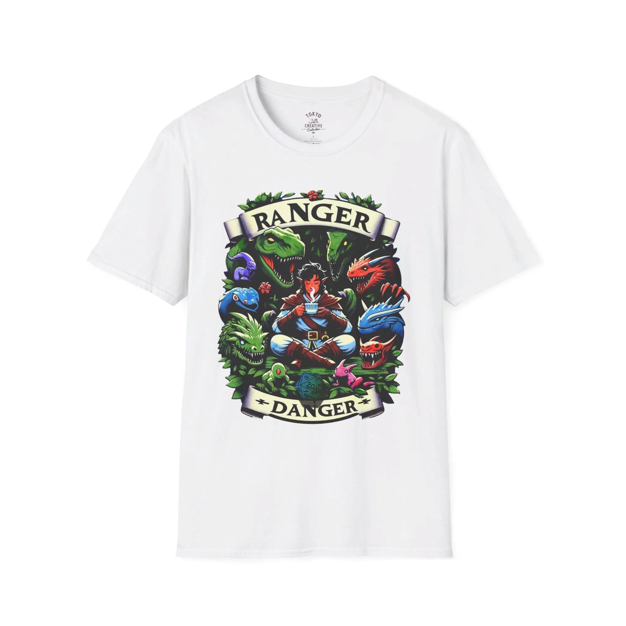 Wilderness Warrior Tee - 'Ranger Danger' Fantasy T-Shirt