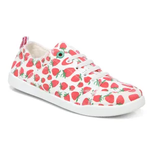 Womens Vionic Venice "Pismo" Slip-On Canvas Sneaker - Strawberries - 1 ONLY SIZE 5 - 20% OFF