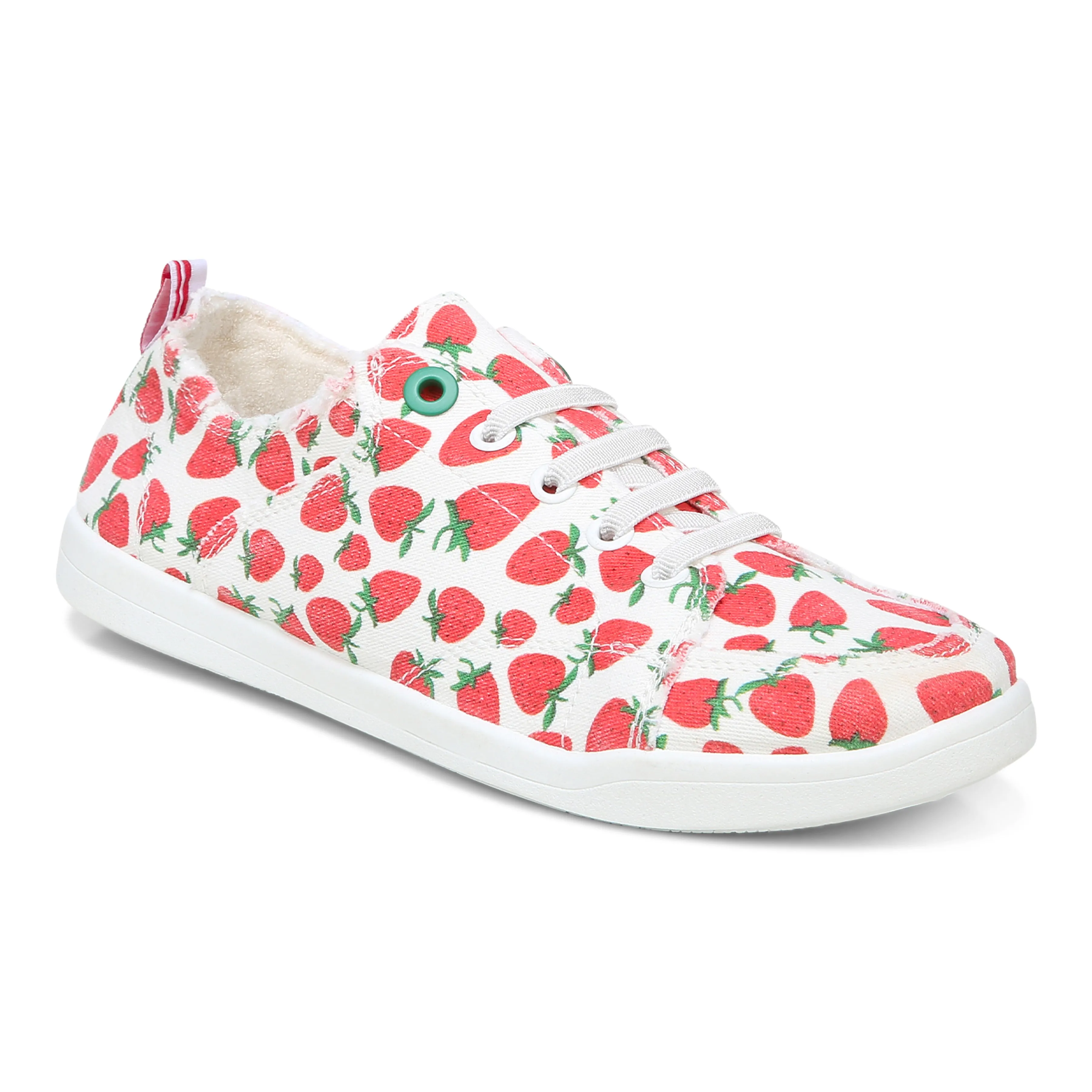 Womens Vionic Venice "Pismo" Slip-On Canvas Sneaker - Strawberries - 1 ONLY SIZE 5 - 20% OFF