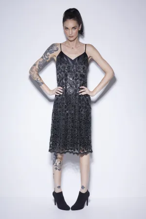 WORLD 5070 Confetti Dress Charcoal