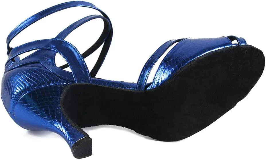YKXLM Ballroom Dance Shoes for Women Latin Salsa Party Tango Wedding Performance Shoes,L035