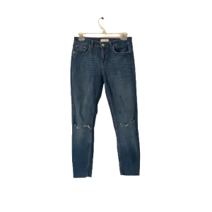 ZARA Blue Denim Distressed Jeans | Pre Loved |