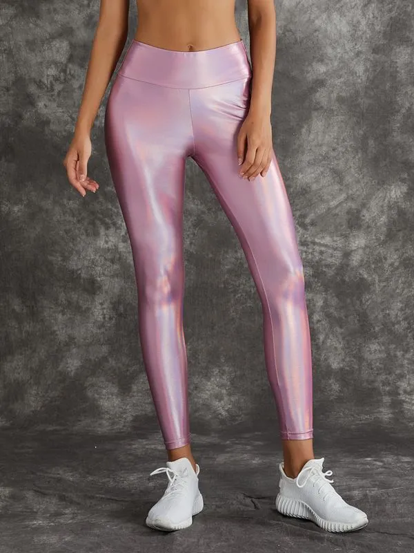ZASUWA Female Sexy Stylish Hollow Out Laser Leggings
