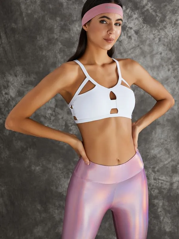 ZASUWA Female Sexy Stylish Hollow Out Laser Leggings